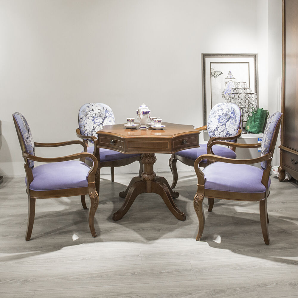 长实 普洛斯旺201系列咖啡桌一桌四椅(样品)