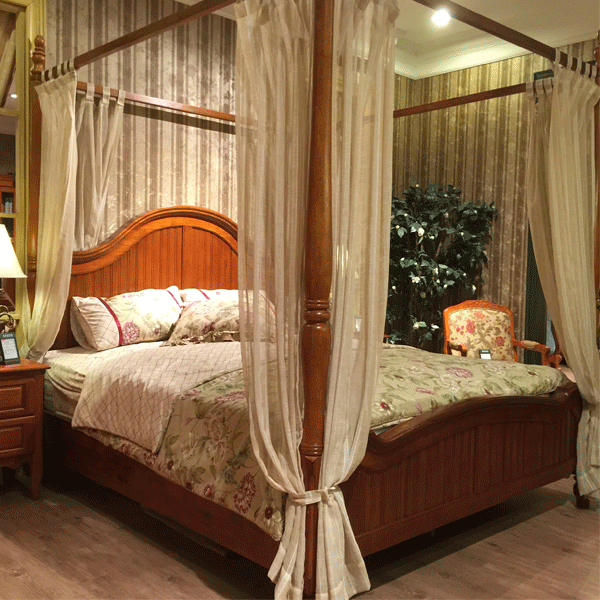 英伦华庄 英式 实木 卧室 大床 02a 1934*2204*1838mm