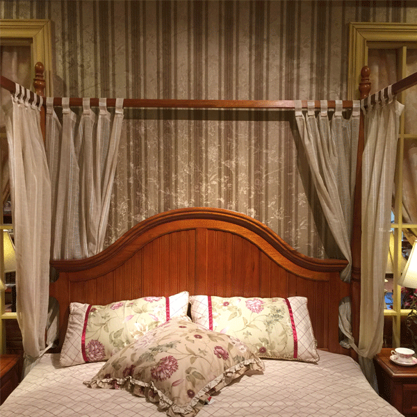 英伦华庄 英式 实木 卧室 大床 02a 1934*2204*1838mm