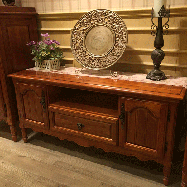 英伦华庄 英式 实木 客厅 电视柜 02b 1300*420*620mm