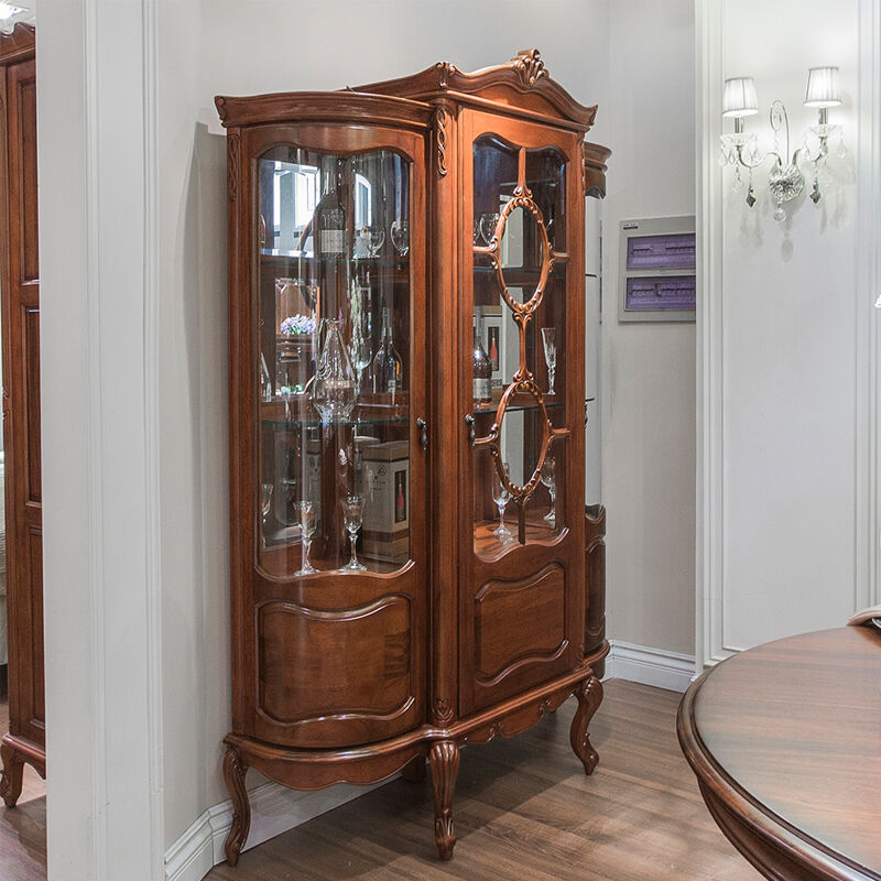 英伦华庄 简欧 实木 餐厅 酒柜 05系 146.8*44.5*213cm