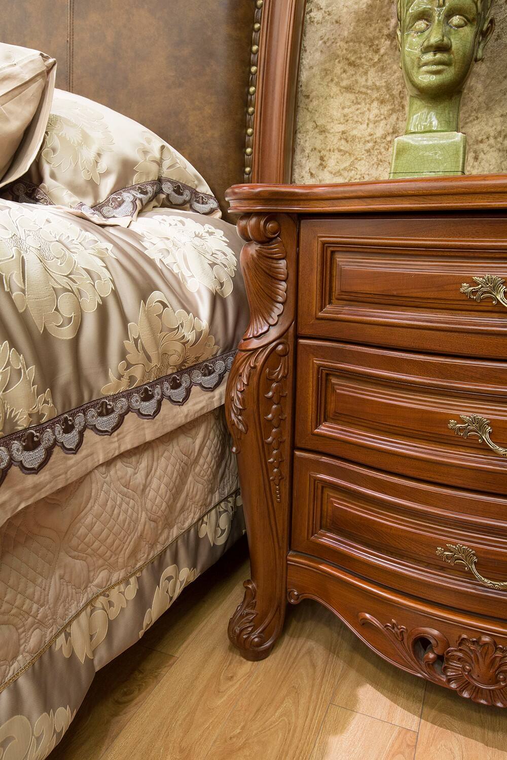 柚木大师1209型缅甸柚木床头柜