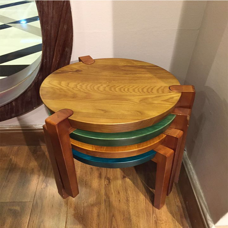 舒曼72095白蜡木圆凳