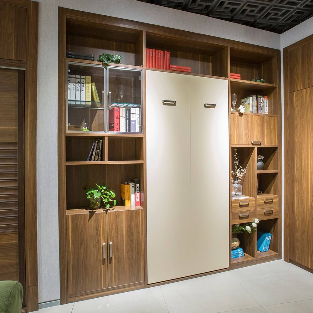 曲美家居 定制翻床书柜组合