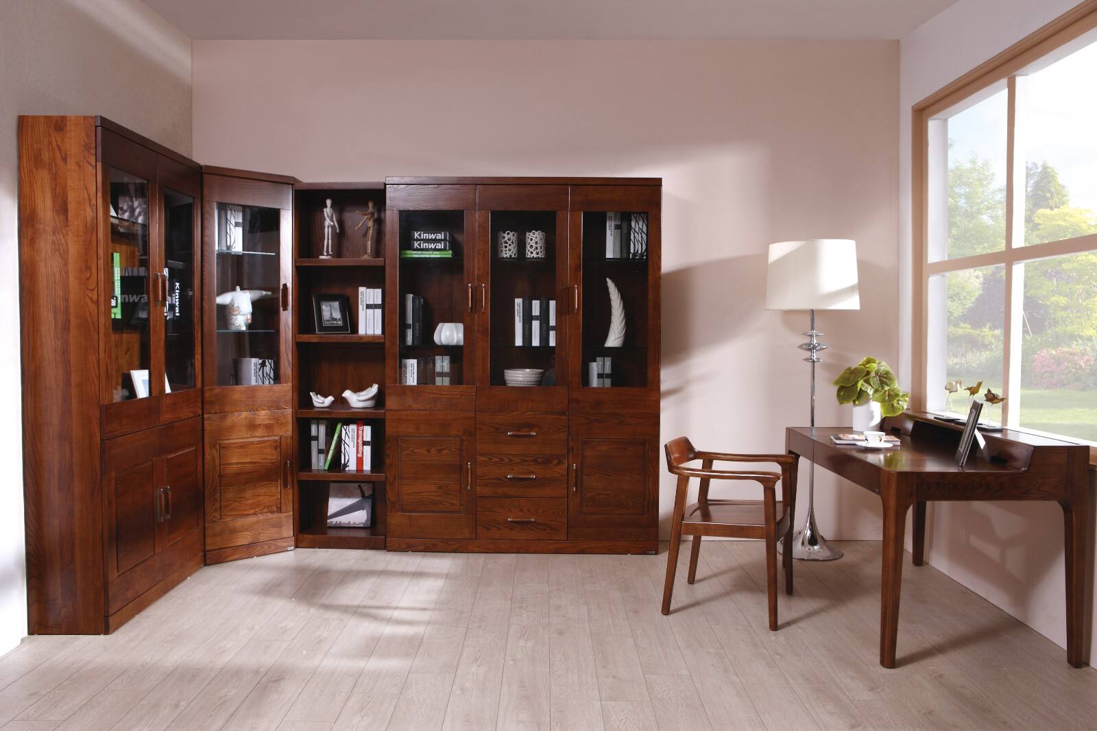 kinwai健威人性家具,白蜡木纯实木家具,书房书台椅