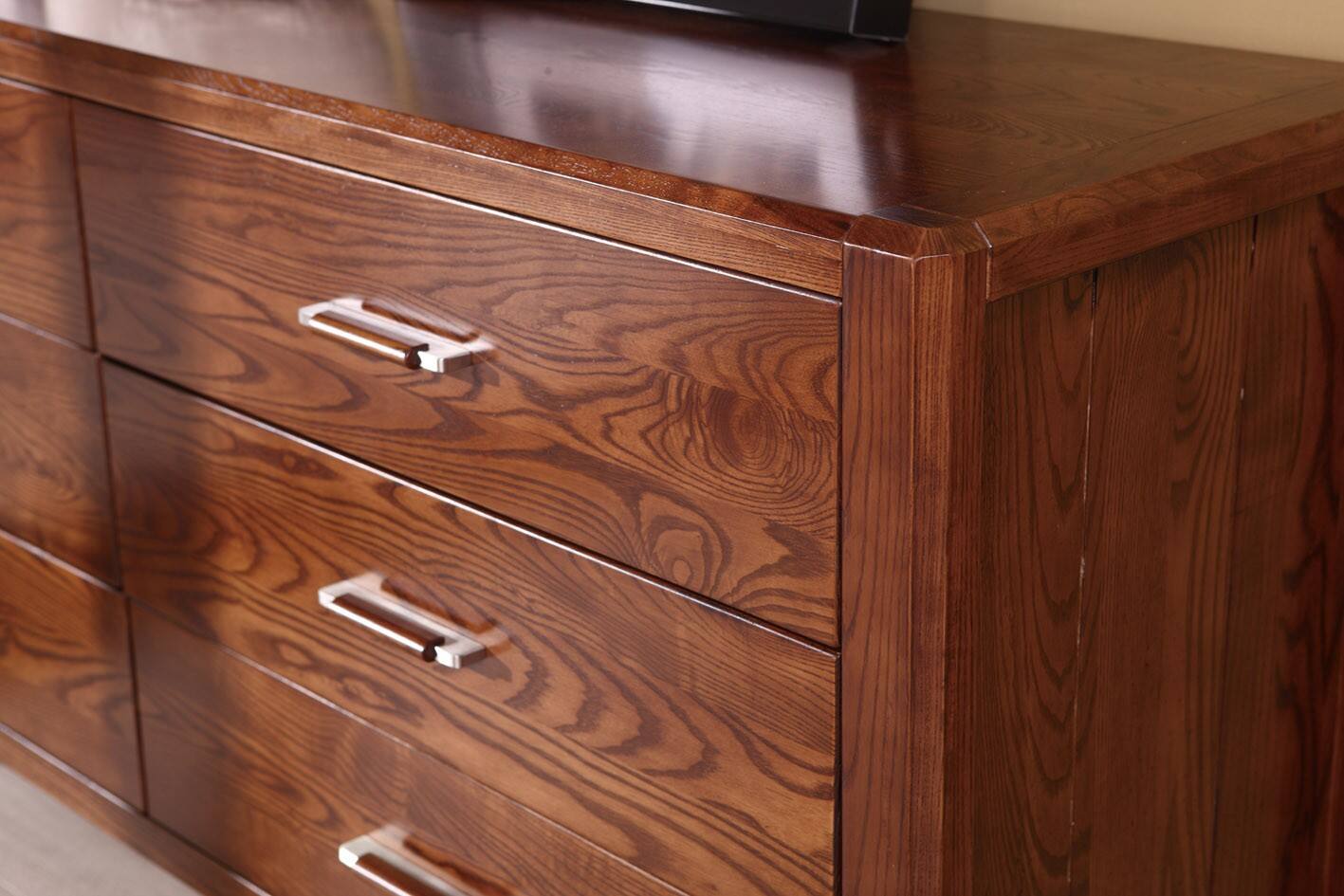 kinwai健威人性家具,白蜡木纯实木家具,卧房高五斗柜1.6米