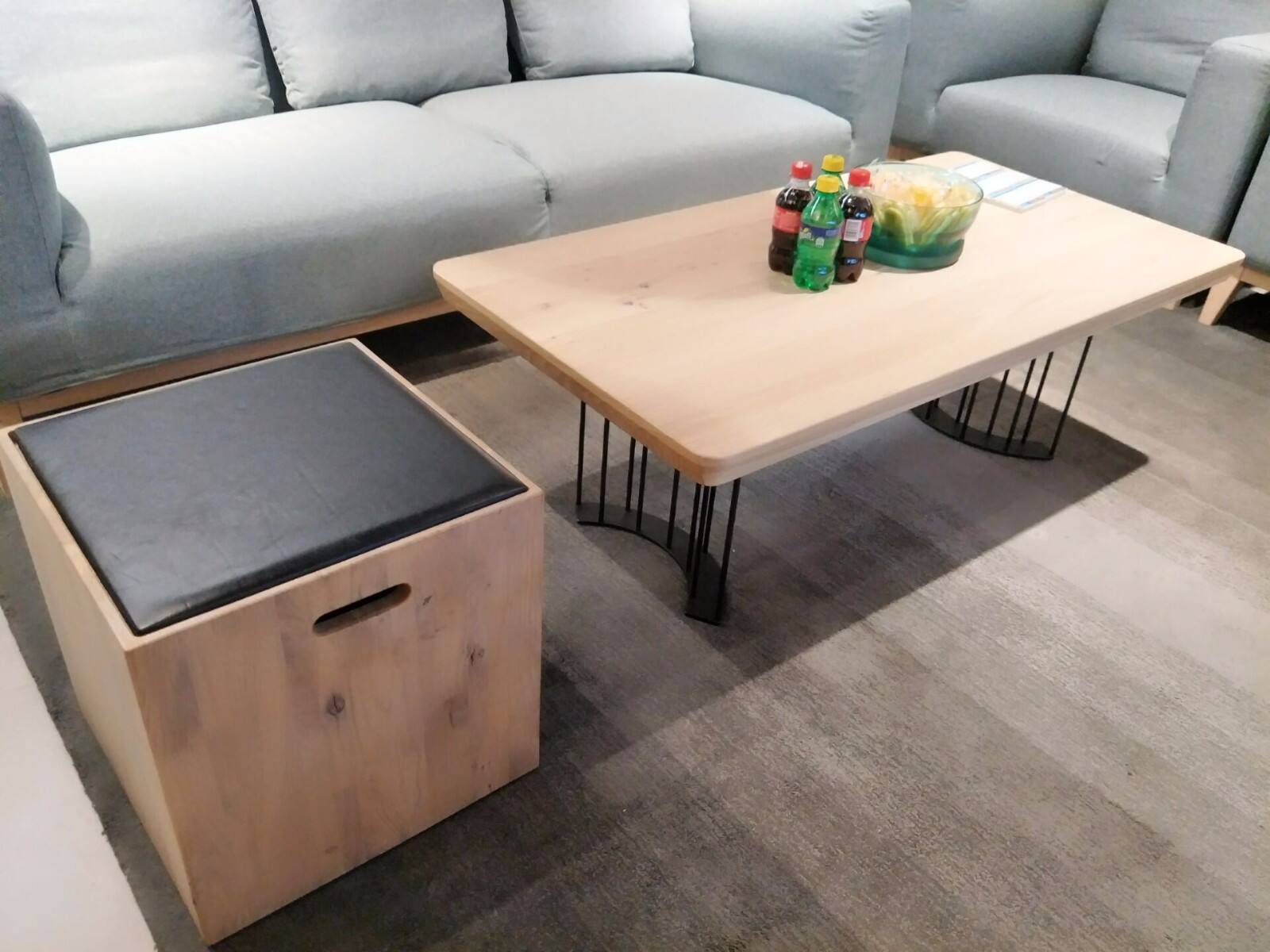 挪亚家 北欧简约 白橡木 单人位沙发