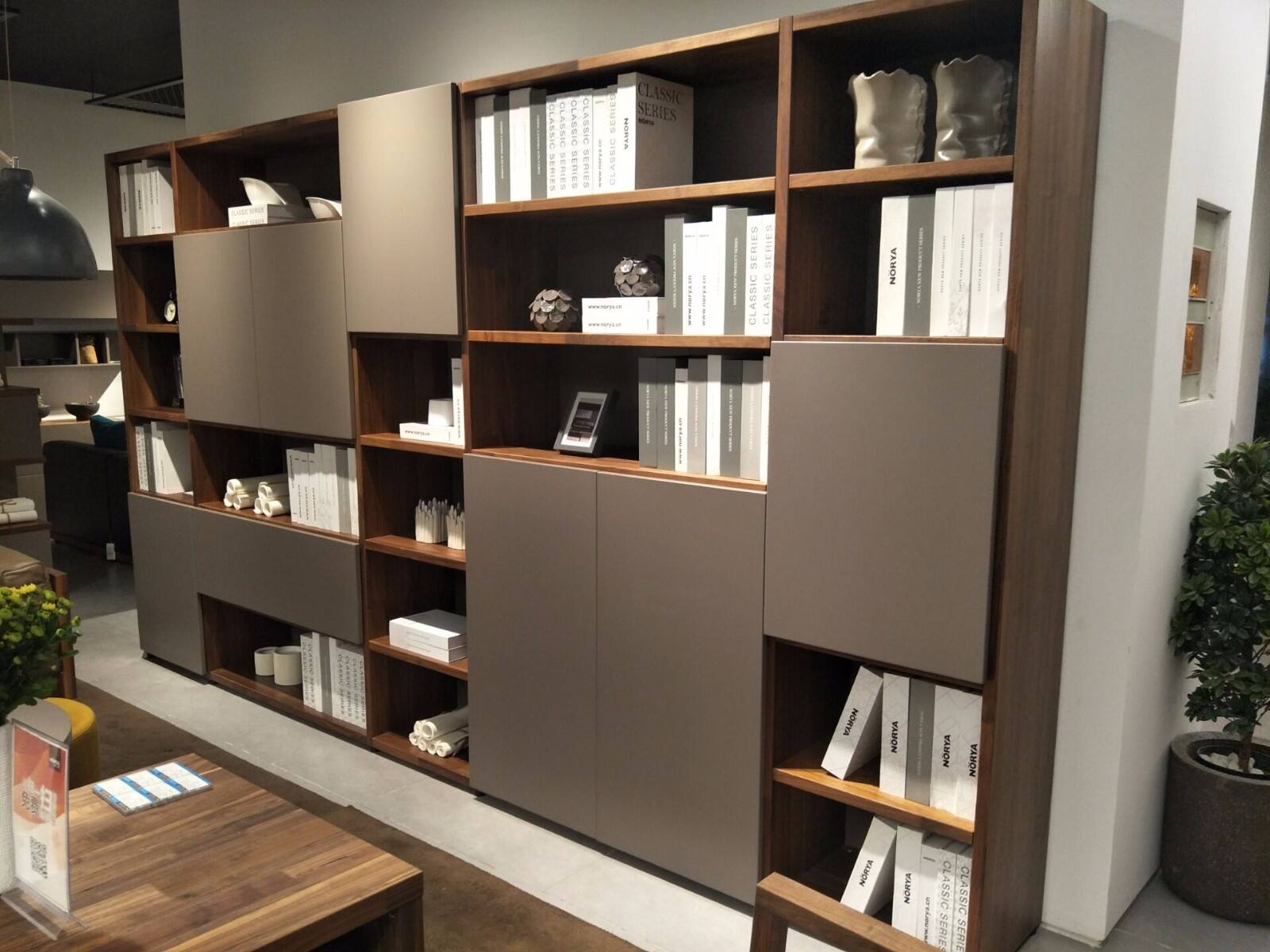 挪亚家 北欧现代 胡桃木 高柜