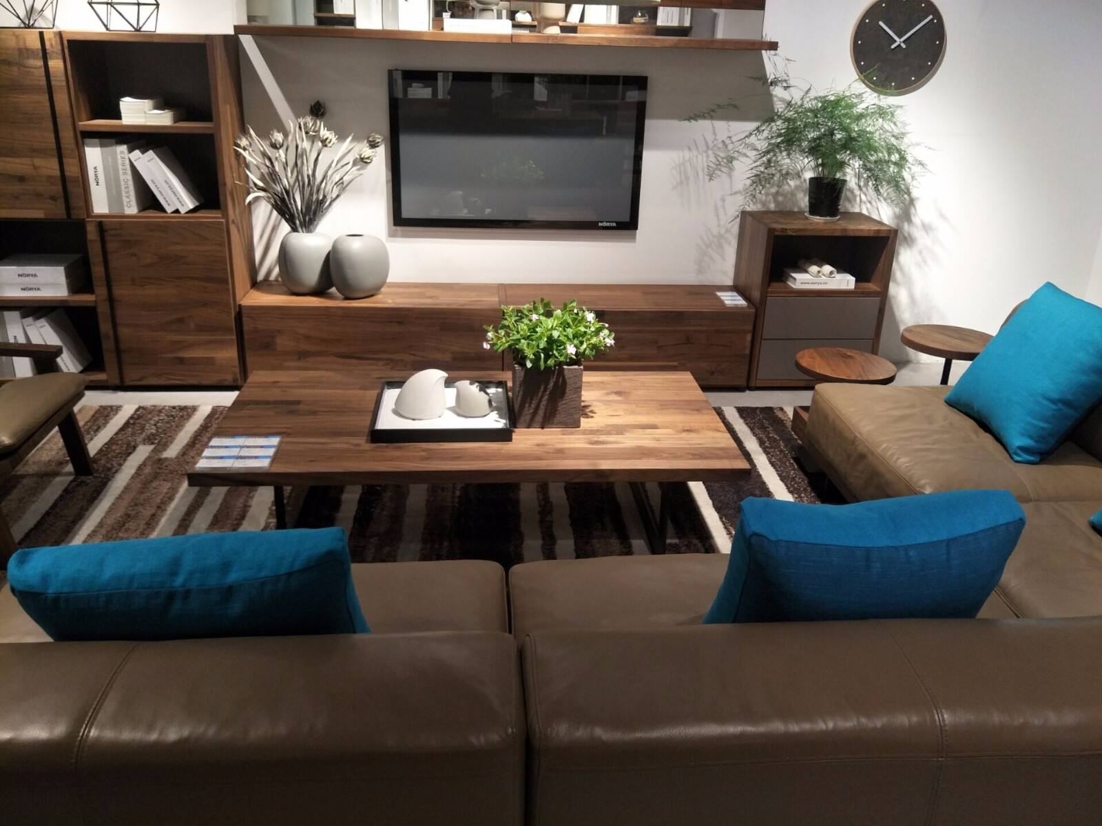 挪亚家 北欧现代 黑胡桃木 茶几