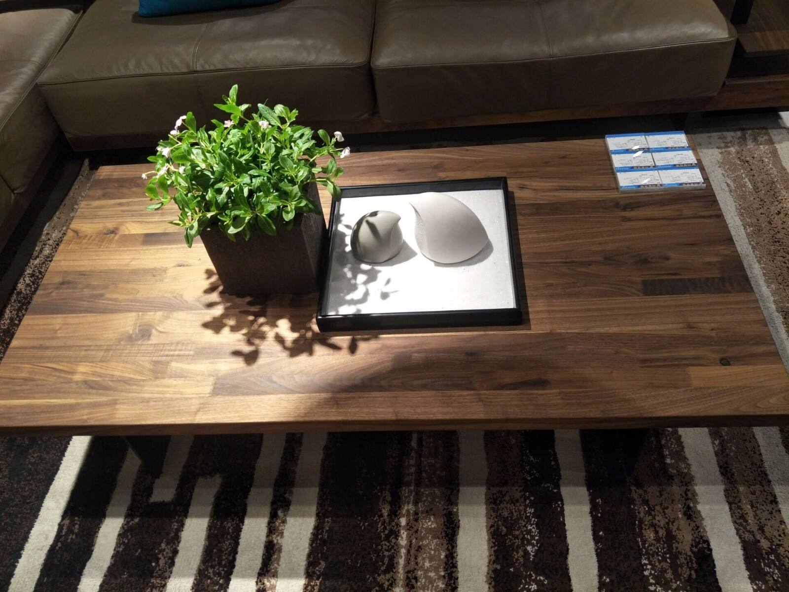 挪亚家 北欧现代 黑胡桃木 茶几