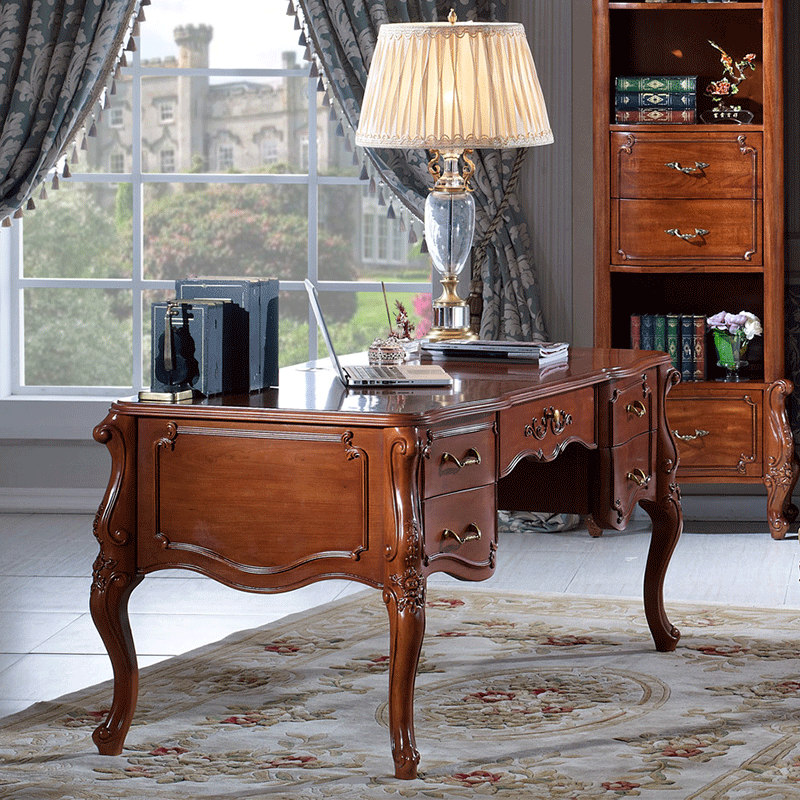 timeless~添美人生~欧式~红樱桃木~书房~8828写字台