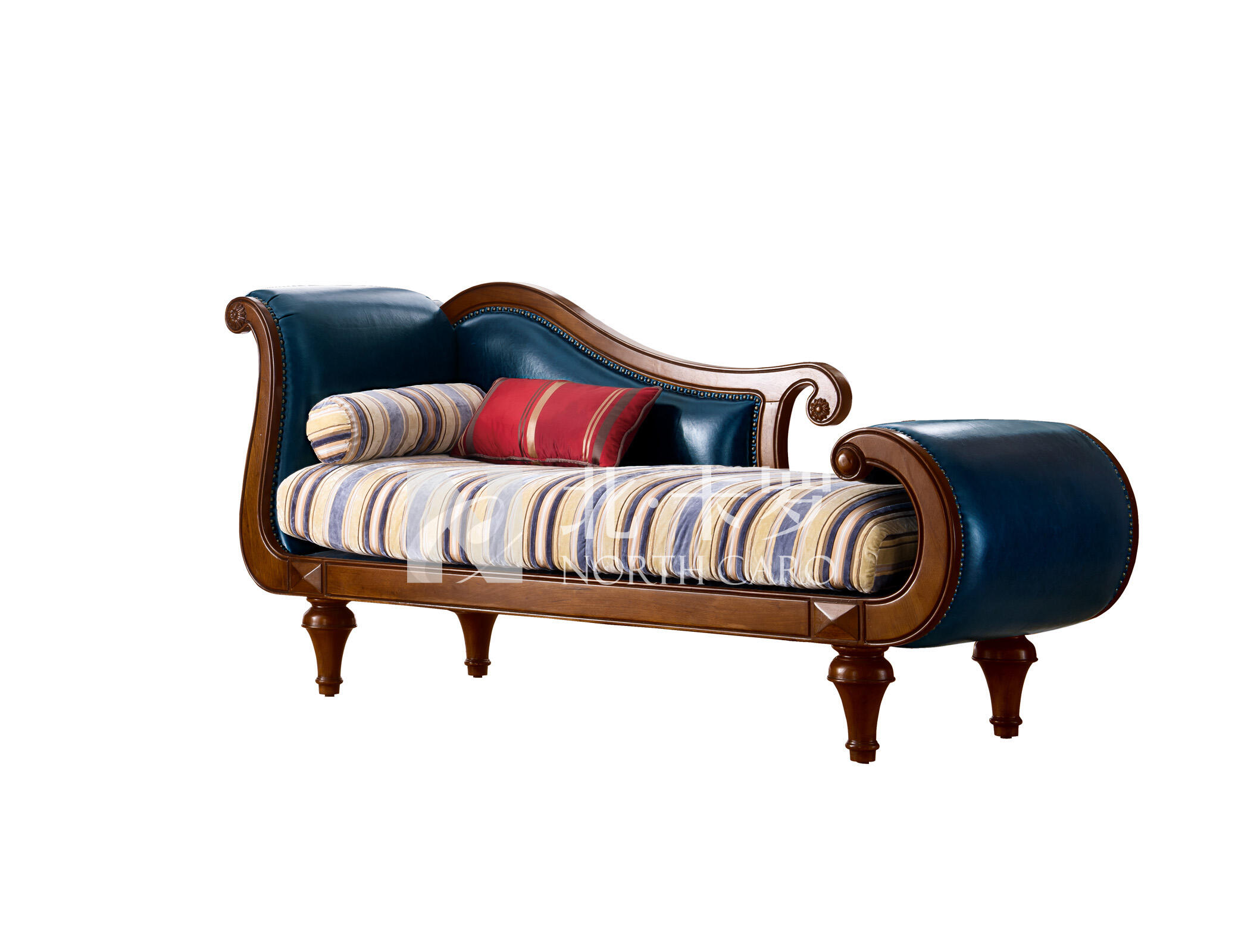 北卡罗northcaro 简美风格 核桃木 卧室 贵妃椅 802-gfy