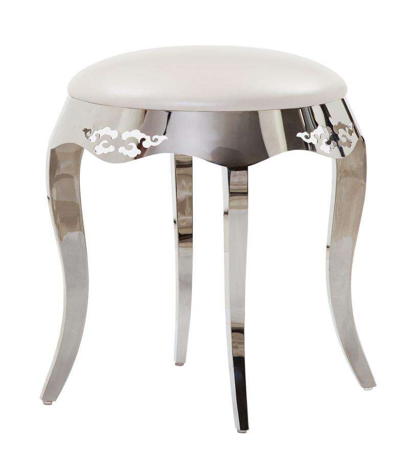 poromen 璞罗蒙家具 后现代风格 意大利头层真皮 pb17-012 妆凳