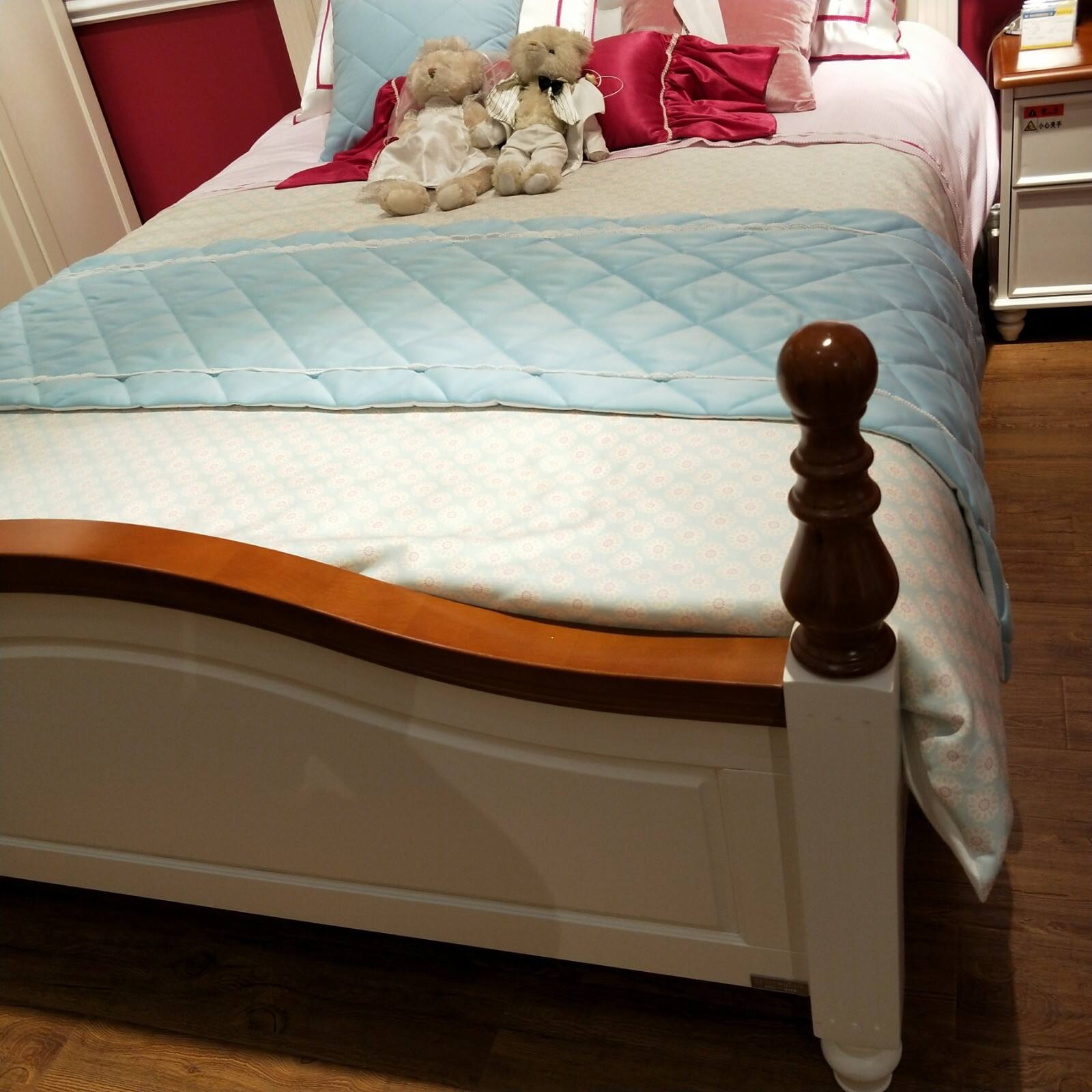 梦幻年华波顿系列全实木红榉木单床1.5米ms-6119