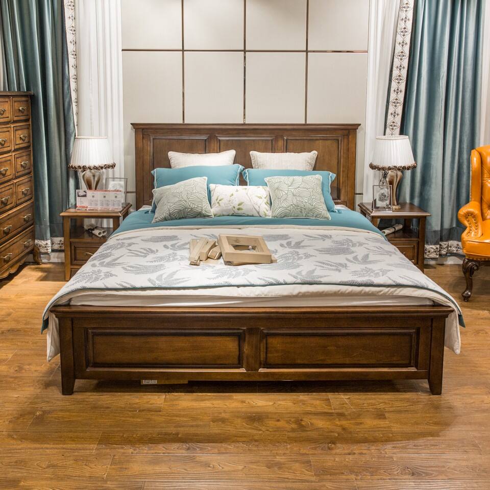 维克森林 欧美风格 桃花心木 c-923床促销_维克森林 欧美风格 桃花心