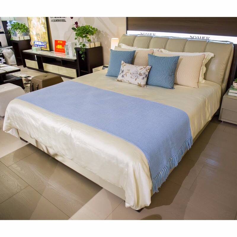 诺亚 时尚简约 百搭风格 头层牛皮 n8766d皮床 180*200