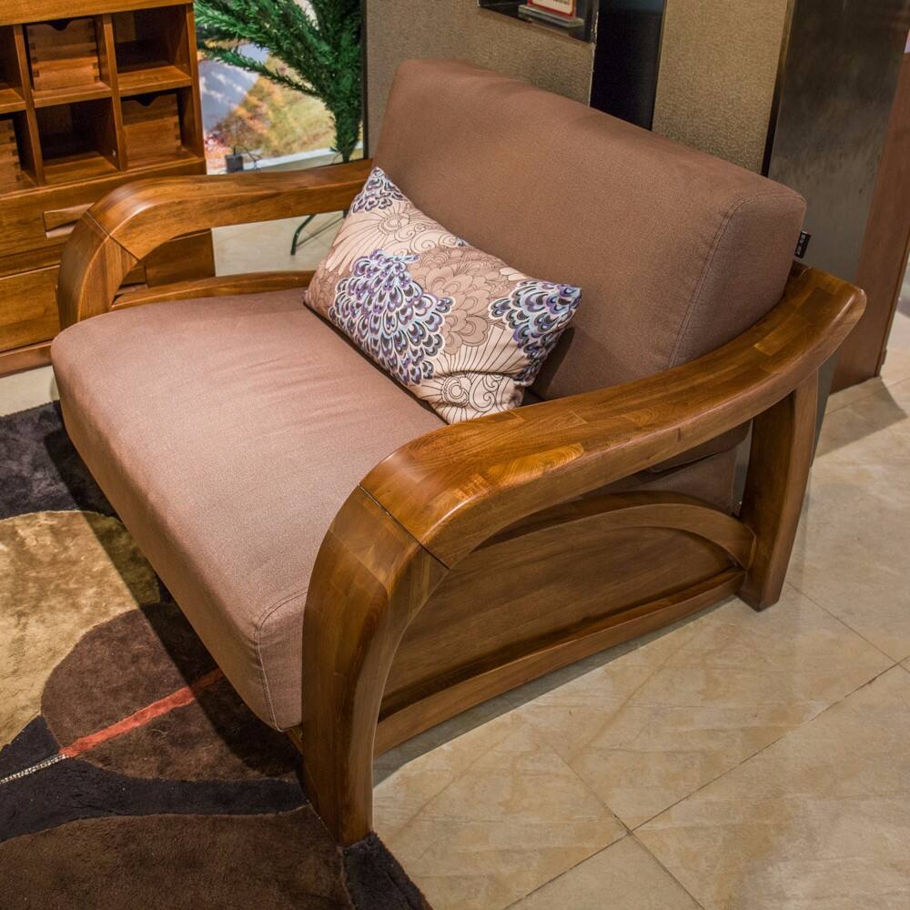 南洋胡氏-单人沙发(木作 软包)-ys6203g