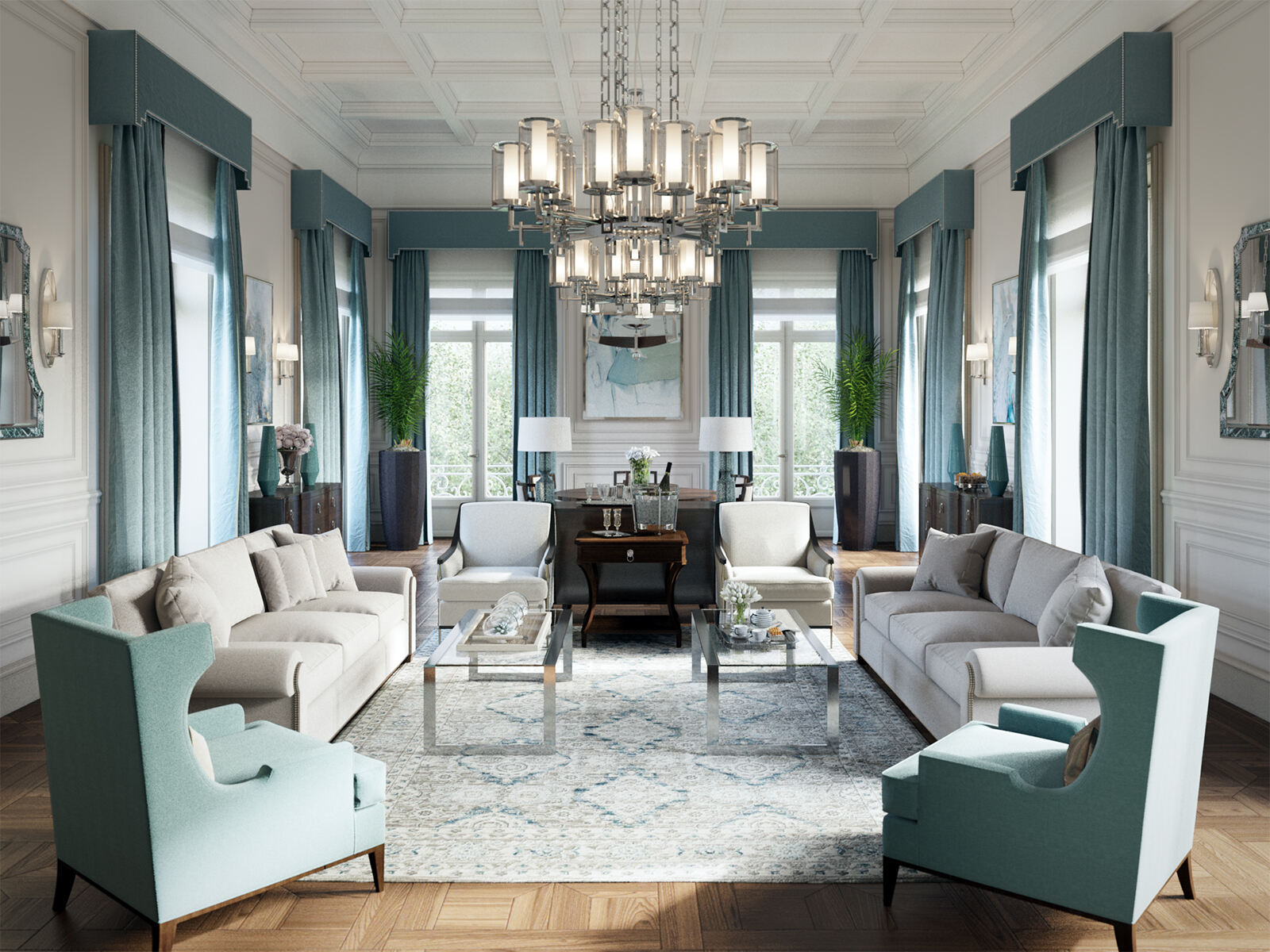 美式古典客厅图库_样板间_家具图片_家装图片_软装设计_美式古典大全